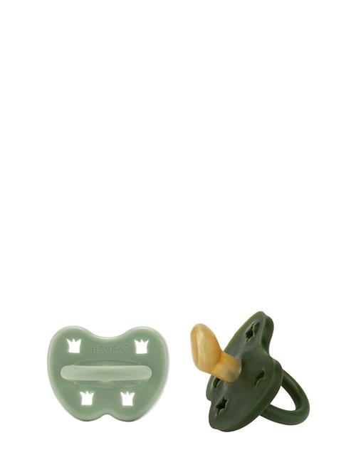 HEVEA Hevea Pacifier 3-36 Months Orthodontic, 2 Pack HEVEA Green