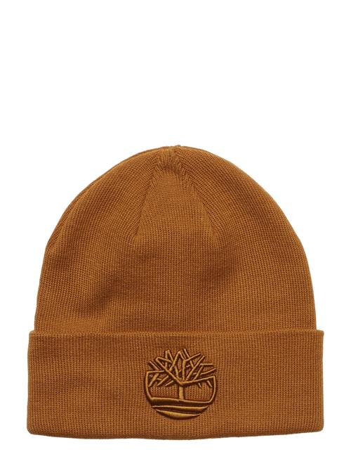 Se Timberland 3D Embroidery Beanie Wheat Timberland Brown ved Booztlet