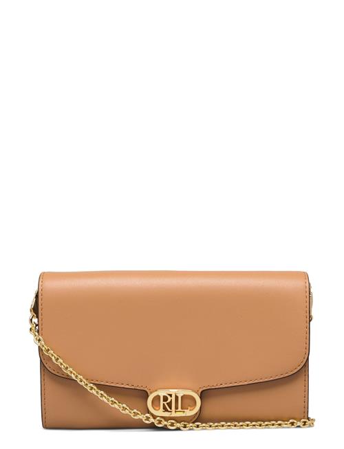 Lauren Ralph Lauren Leather Medium Adair Crossbody Lauren Ralph Lauren Beige