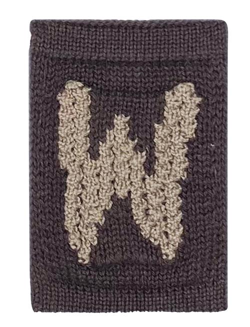 Smallstuff Knitted Letter W, Nature Smallstuff Brown