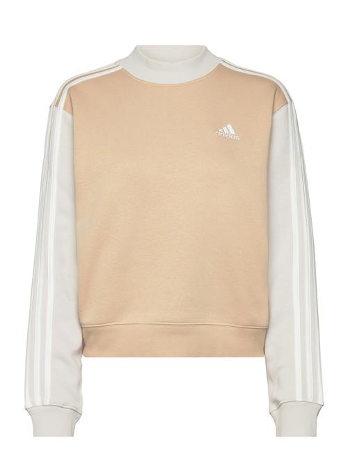 Se adidas Sportswear W 3S Hn Swt Adidas Sportswear Beige ved Booztlet