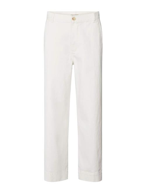 Se Rabens Saloner Sabina - Canvas Drill Pant Rabens Sal R White ved Booztlet