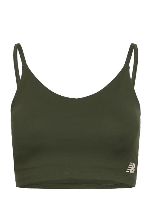 New Balance Linear Heritage Soft Bra Top New Balance Green