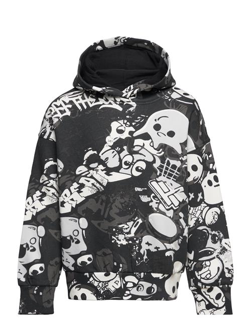 Lindex Sweatshirt Hoodie Graphic Expr Lindex Black