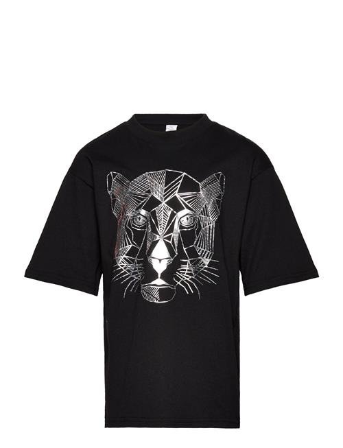 Se Lindex T Shirt Frontprint Panther Lindex Black ved Booztlet