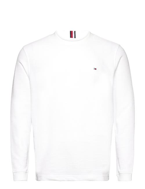 Se Tommy Hilfiger Textured Ls Tee Tommy Hilfiger White ved Booztlet