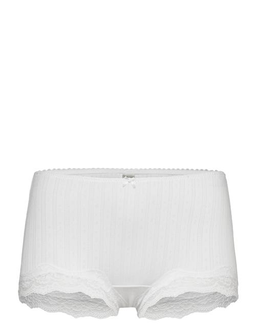 Se Lindex Brief Boxer Reg Pointelle Eva Lindex White ved Booztlet