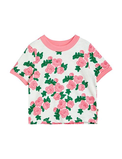 Mini Rodini Roses Aop Ss Tee Mini Rodini Pink