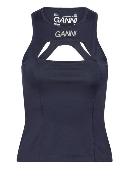 Se Ganni Active Jersey Seasonal Ganni Navy ved Booztlet