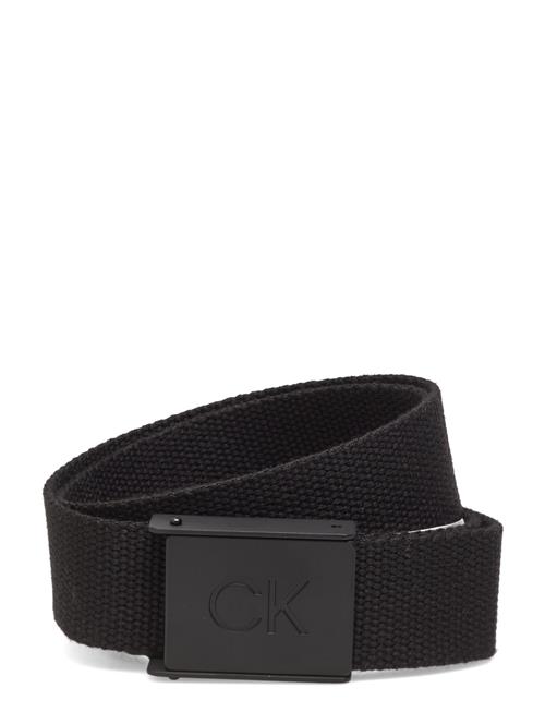 Se Calvin Klein Golf Ck Monogram Buckle Belt Calvin Klein Golf Black ved Booztlet