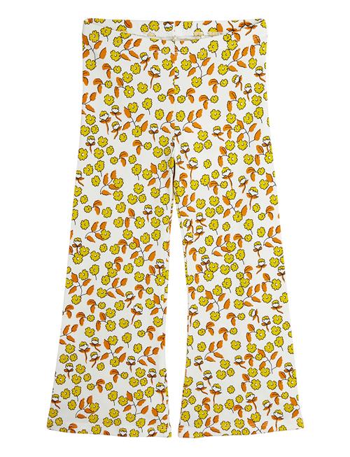 Se Mini Rodini Flowers Aop Flared Trousers Mini Rodini Patterned ved Booztlet