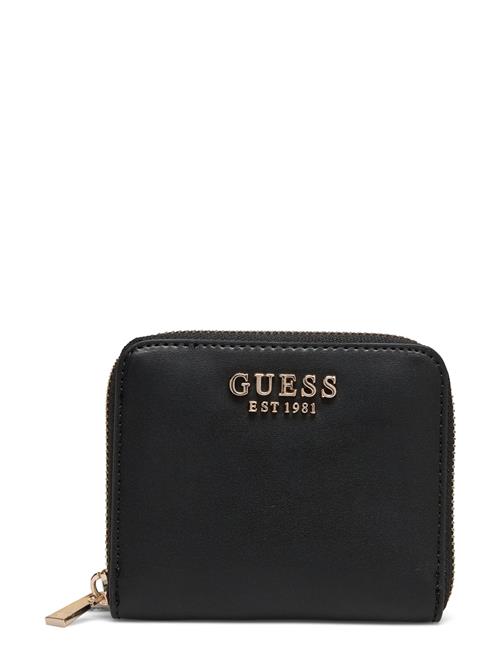 Se GUESS Laurel Slg Small Zip Around GUESS Black ved Booztlet