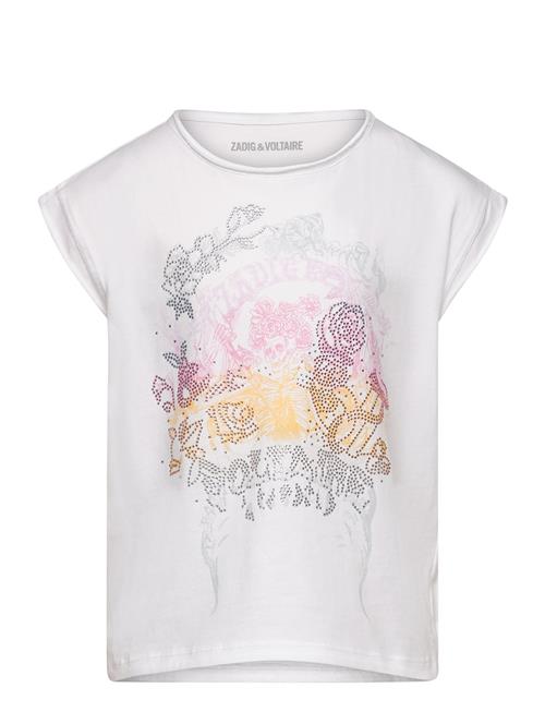 Se Zadig & Voltaire Kids T-Shirt Zadig & Voltaire Kids White ved Booztlet