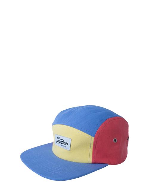 Se Lil' Boo Block Yellow/Dusty Blue 5-Panel Lil' Boo Patterned ved Booztlet