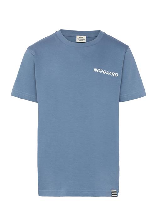 Printed Tee Thorlino Tee Mads Nørgaard Blue