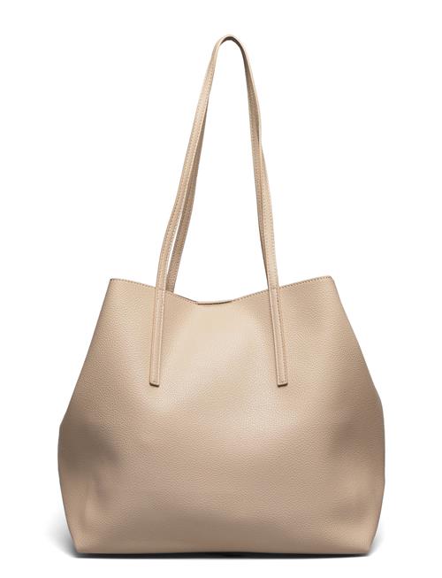 Mango Pebbled Effect Shopper Bag Mango Beige