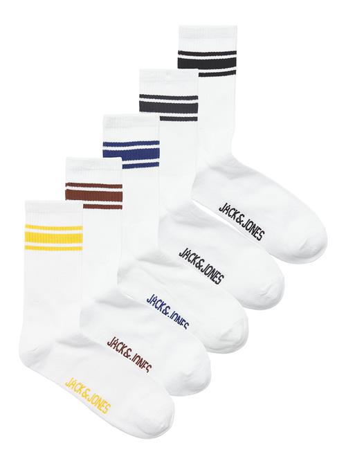 Jack & Jones Jactrey Tennis Socks 5 Pack Jack & J S White