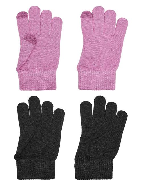 Se Kids Only Kogmagic Knit Glove 2- Pack Cp Acc Kids Only Pink ved Booztlet