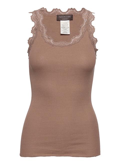 Rosemunde Rwbabette Sl U-Neck Long Lace Top Rosemunde Brown