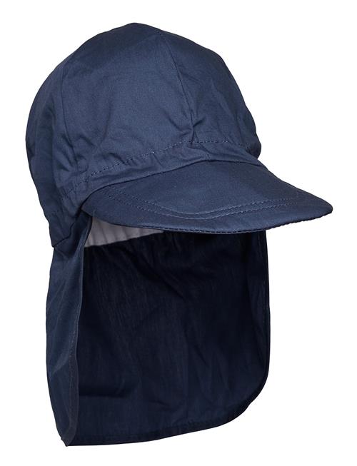 Cap W/Neck - Solid Colour Melton Blue