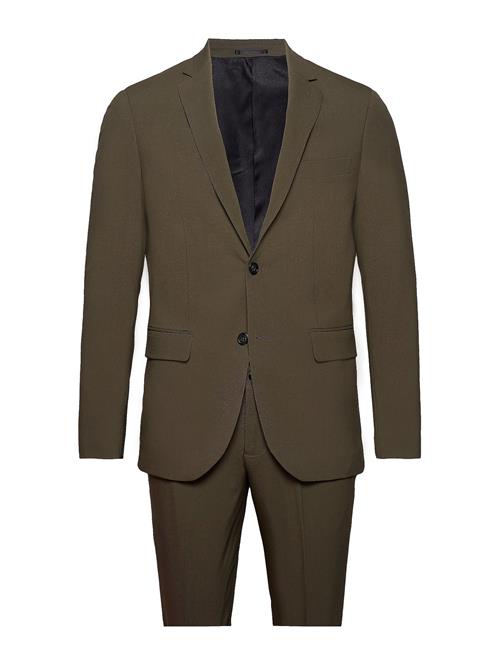 Lindbergh Plain Mens Suit - Normal Lenght Lindbergh Green