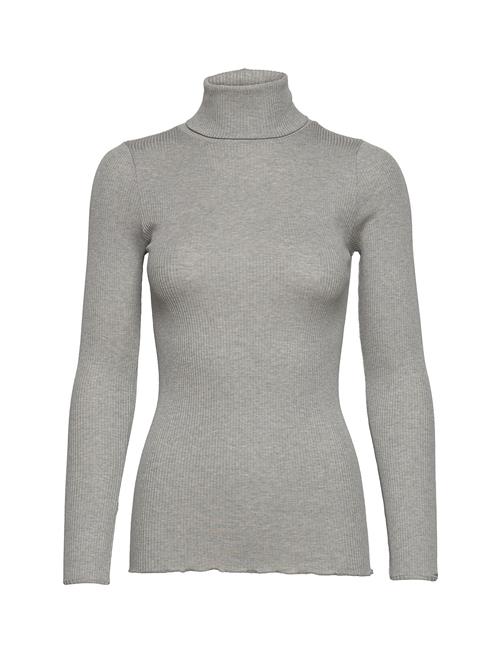 Rosemunde Silk T-Shirt W/ Roller Neck Rosemunde Grey