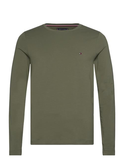 Stretch Slim Fit Long Sleeve Tee Tommy Hilfiger Green