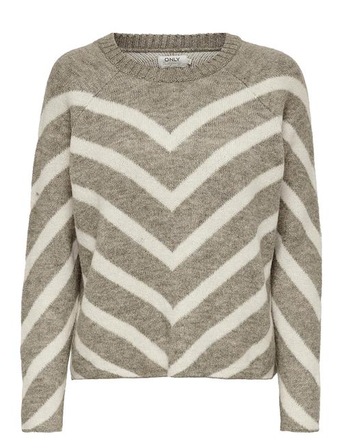 Se ONLY Onleliza L/S Pullover Knt Noos ONLY Brown ved Booztlet