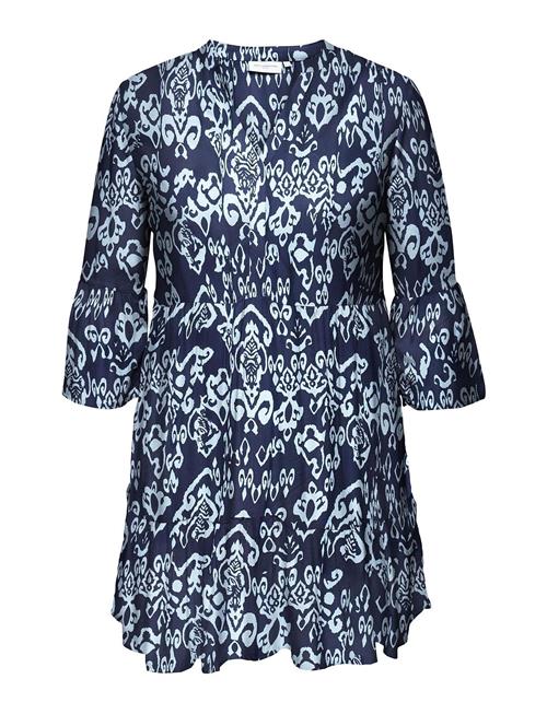 ONLY Carmakoma Carmarrakesh Life 3/4 Tunic Dress Aop ONLY Carmakoma Blue