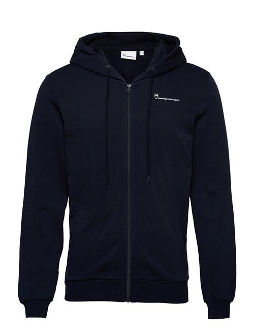 Knowledge Cotton Apparel Knowledge Hood Zip Sweat - Gots/Veg Knowledge Cotton Apparel Navy