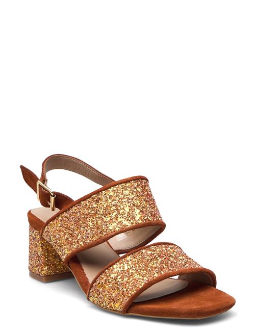 Se ANGULUS Sandals - Block Heels ANGULUS Gold ved Booztlet