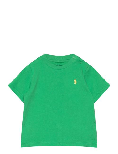 Se Cotton Jersey Crewneck Tee Ralph Lauren Baby Green ved Booztlet