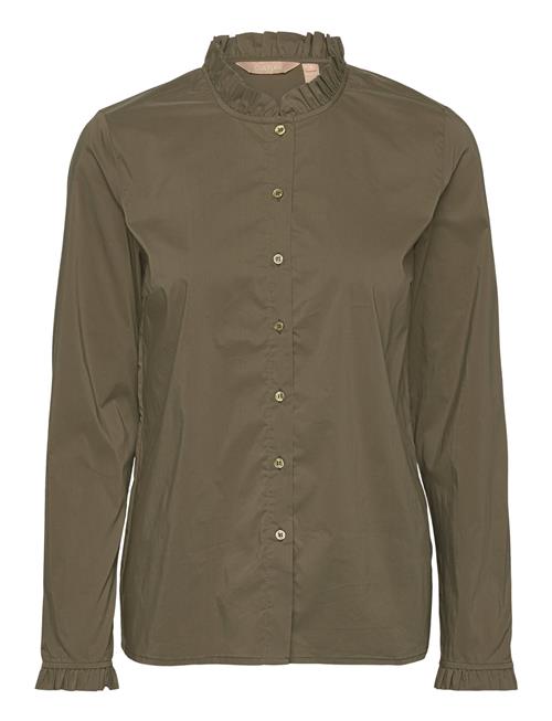 Cuantoinett Button Shirt Culture Khaki