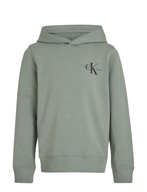 Se Calvin Klein Small Monogram Hoodie Calvin Klein Green ved Booztlet