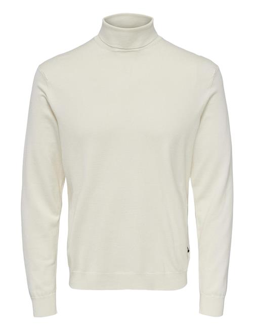 Onswyler Life Roll Neck Knit ONLY & SONS White