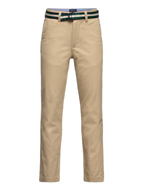 Se Ralph Lauren Kids Slim Fit Flex Abrasion Twill Pant Ralph Lauren Kids Beige ved Booztlet