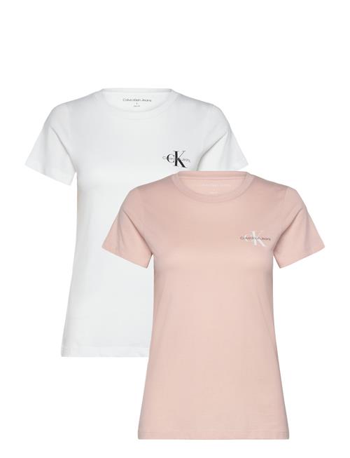 Calvin Klein Jeans 2-Pack Monologo Slim Tee Calvin Klein Jeans Pink