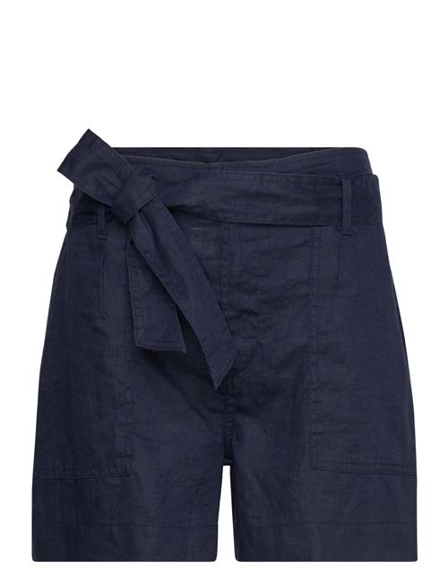 Belted Linen Short Lauren Ralph Lauren Blue