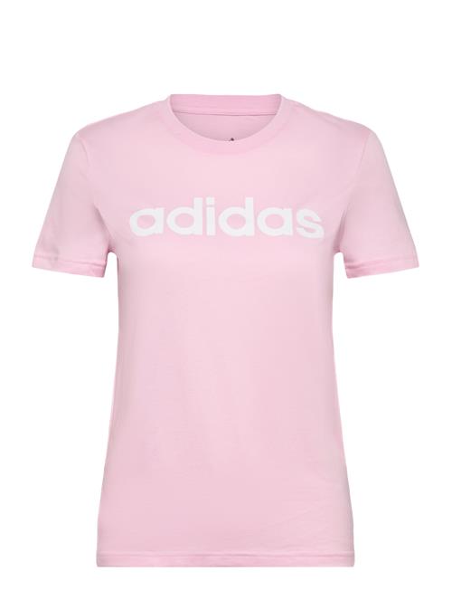 Se adidas Sportswear W Lin T Adidas Sportswear Pink ved Booztlet