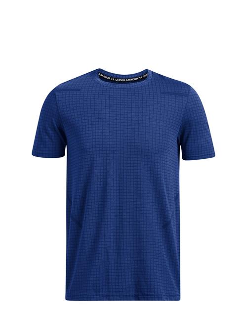 Se Under Armour Vanish Seamless Grid Ss Under Armour Blue ved Booztlet