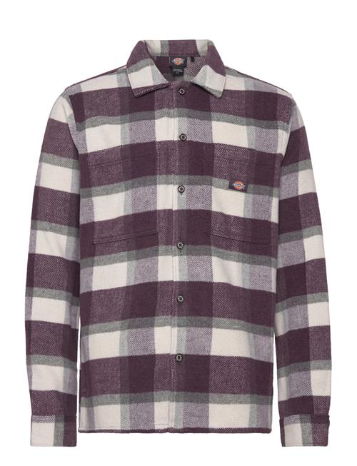 M Plaid Coaling Ls Shirt Dickies Purple