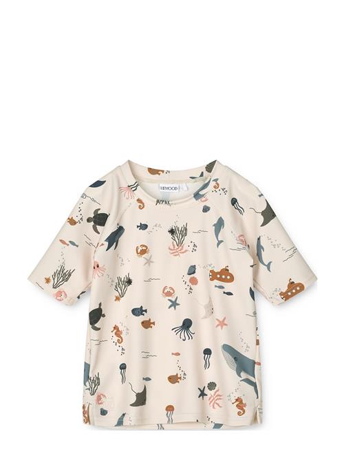 Liewood Noah Printed Shortsleeve Swim Tee Liewood Cream