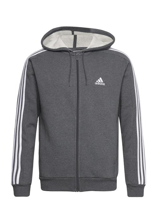 Se adidas Sportswear M 3S Fl Fz Hd Adidas Sportswear Grey ved Booztlet