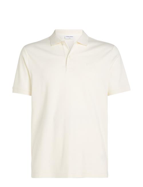 Calvin Klein Smooth Cotton Slim Polo Calvin Klein White