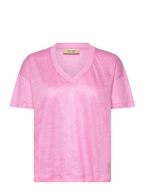 MOS MOSH Mmcasa V-Ss Foil Tee MOS MOSH Pink