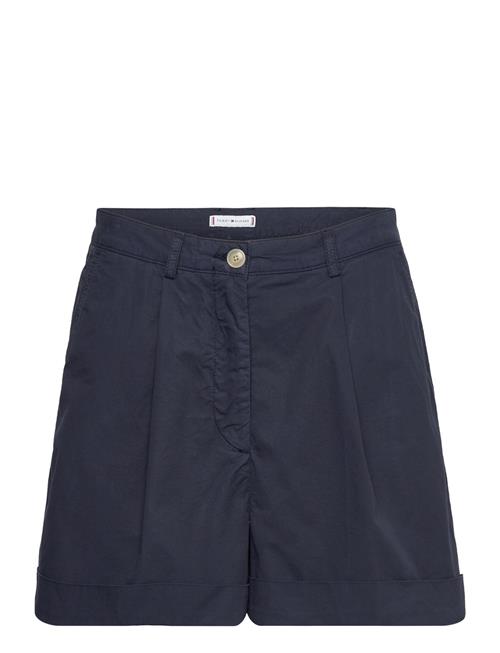 Tommy Hilfiger Cotton Pleated Short Tommy Hilfiger Navy