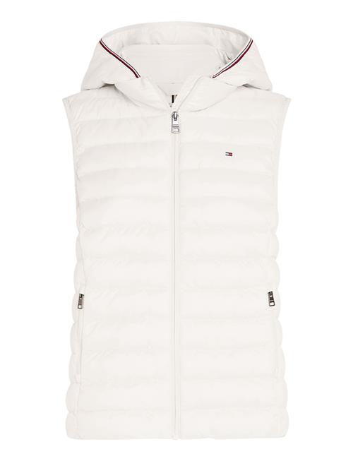 Se Tommy Hilfiger Lw Padded Global Stripe Vest Tommy Hilfiger Pink ved Booztlet