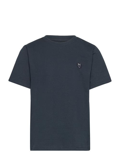 Knowledge Cotton Apparel Regular Fit Badge T-Shirt - Gots/Ve Knowledge Cotton Apparel Navy