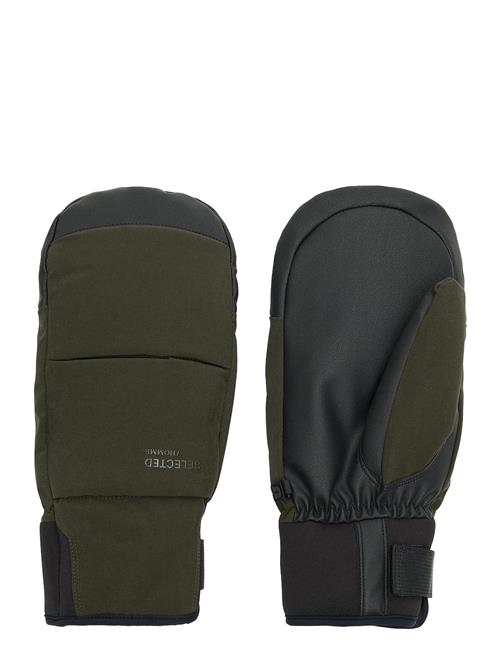 Se Selected Homme Slhalex Mittens Selected Homme Khaki ved Booztlet