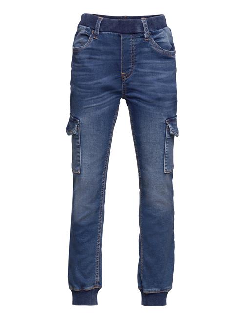 Se Lindex Trousers Denim Cargos Lindex Blue ved Booztlet